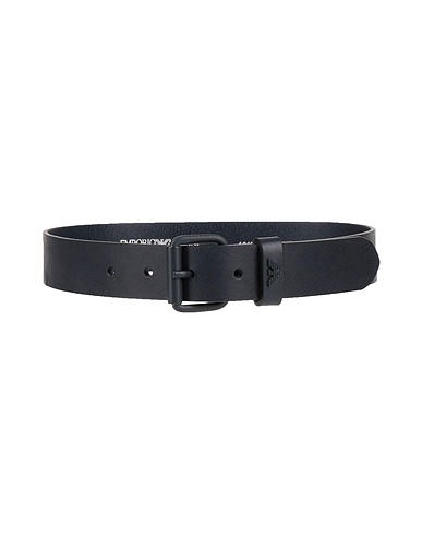 EMPORIO ARMANI Belt Midnight blue Leather