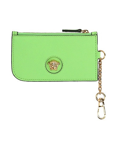 VERSACE PICCOLA PELLETTERIA Verde chiaro Pelle