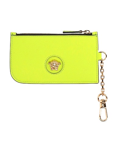 VERSACE PICCOLA PELLETTERIA Verde lime Pelle