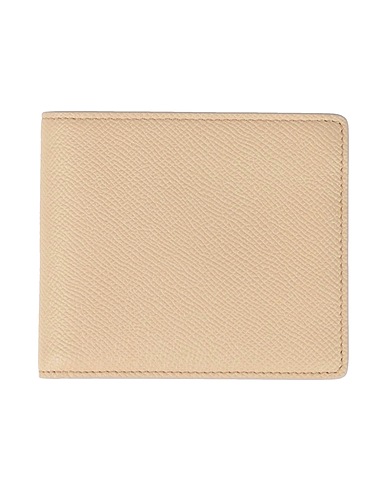 MAISON MARGIELA Wallet Beige 100% Cow Leather