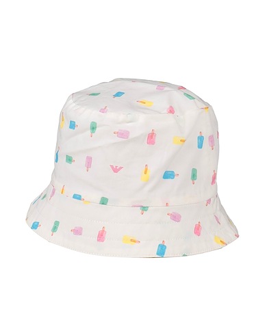 EMPORIO ARMANI Hat White 100% Cotton