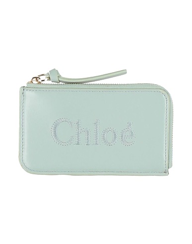 CHLOÉ Wallet Sage green Calfskin