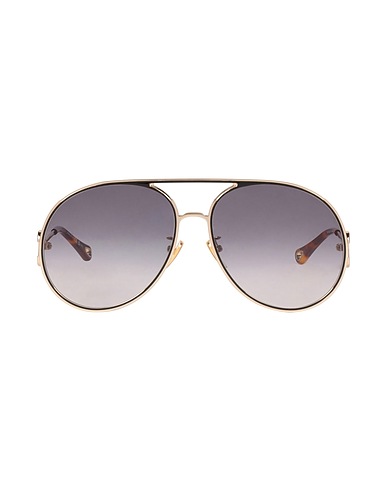 CHLOÉ Sunglasses Black Metal, Plastic