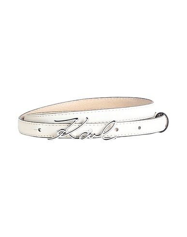 KARL LAGERFELD Thin belt Beige Leather