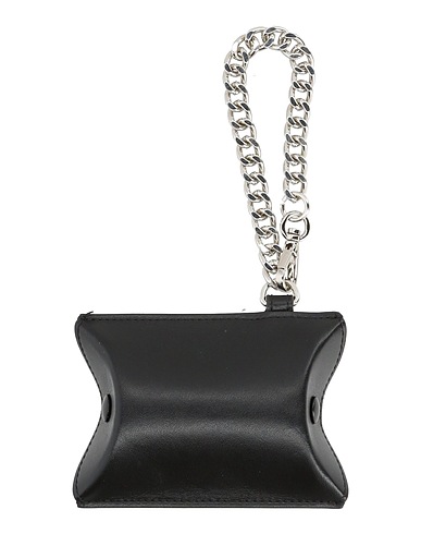 MM6 MAISON MARGIELA Portafoglio Nero 100% Pelle di bovino, Ferro