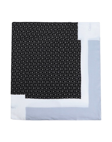 CALVIN KLEIN Scarves and foulards Light grey 51% Modal, 49% Viscose