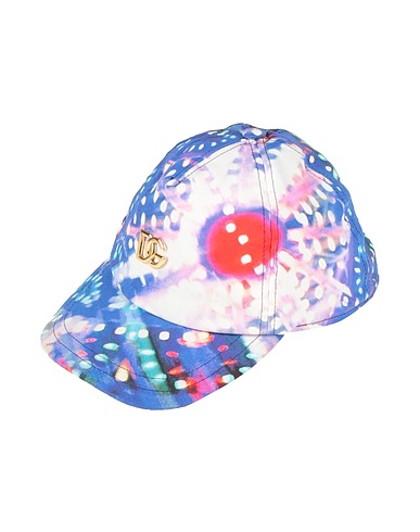 DOLCE&GABBANA Cappello Blu 95% Cotone, 5% Elastan, Bronzo