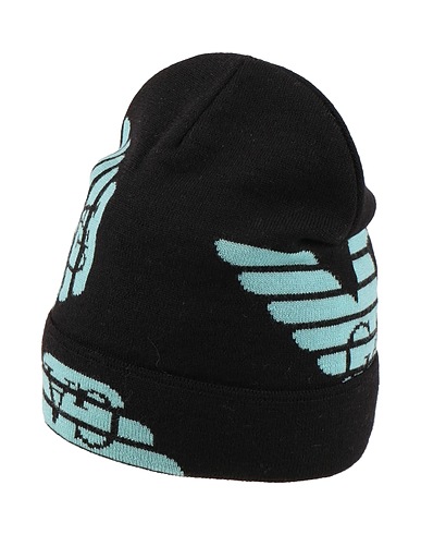 EMPORIO ARMANI Hat Black 100% Virgin Wool