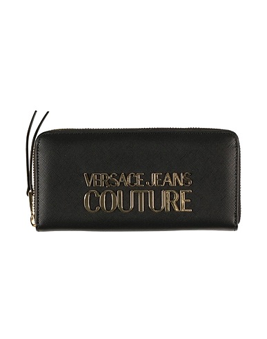 VERSACE JEANS COUTURE Portafoglio Nero 100% Poliestere, Resina poliuretanica