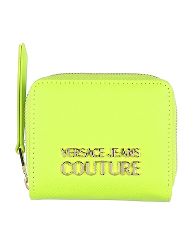 VERSACE JEANS COUTURE Portafoglio Verde lime 100% Poliestere