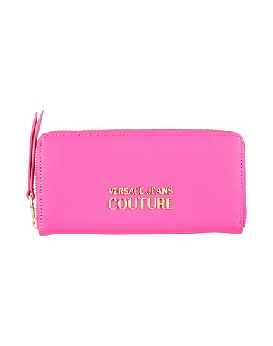 VERSACE JEANS COUTURE Portafoglio Fucsia 100% Poliestere, Resina poliuretanica