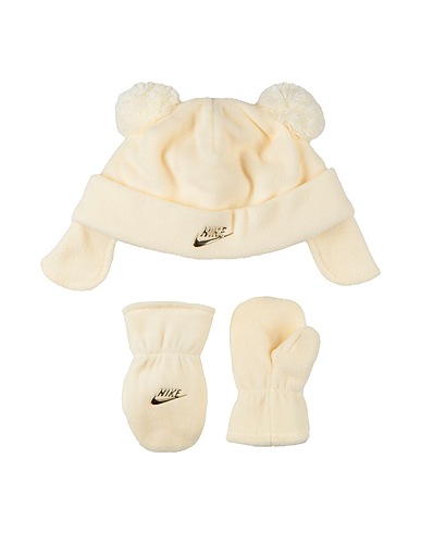 NIKE Baby accessories set NIKE TWO-POM PEAK BABY TRAPPER
 Ivory 100% Polyester