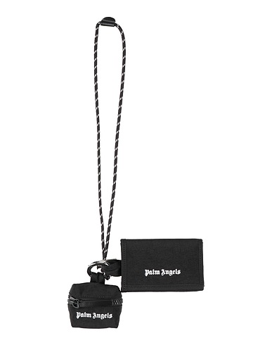 PALM ANGELS Wallet Black Textile fibers