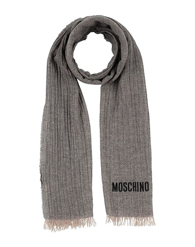 MOSCHINO Scarves and foulards Grey 100% Cashmere