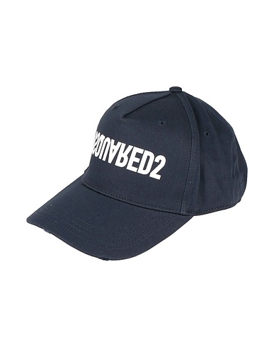 DSQUARED2 Hat Navy blue 100% Cotton