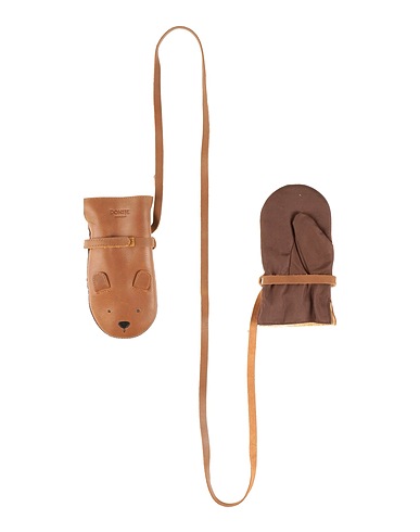 DONSJE Amsterdam Guanti Marrone 100% Pelle di bovino, Poliestere