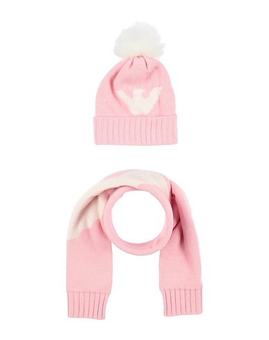 EMPORIO ARMANI Accessories sets Pink 35% Polyamide, 30% Wool, 30% Viscose, 5% Cashmere