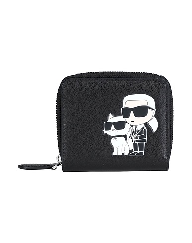 KARL LAGERFELD Wallet Black 100% Cow leather