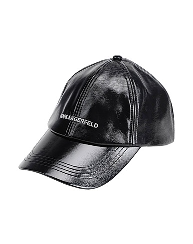 KARL LAGERFELD Hat Black 50% Polyurethane, 50% Viscose