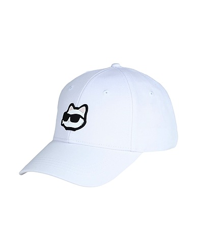 KARL LAGERFELD Hat White 50% Recycled cotton, 50% Cotton
