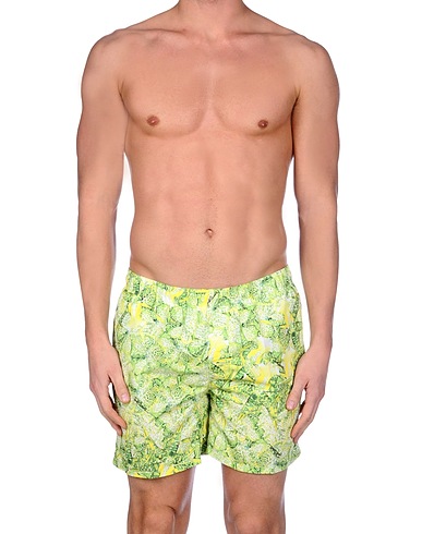 JUST CAVALLI Swim shorts Lime green 100% Polyester