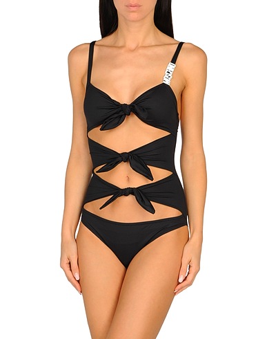 MOSCHINO One-piece swimsuits Black 86% Polyamide, 14% Elastane