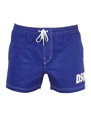 DSQUARED2 Swim shorts Midnight blue 97% Cotton, 3% Elastane