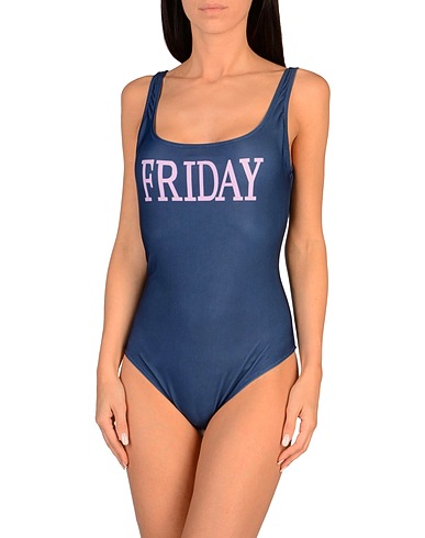 ALBERTA FERRETTI One-piece swimsuits Midnight blue 82% Polyester, 18% Elastane