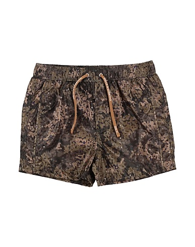 DOLCE&GABBANA Swim shorts Military green 100% Polyamide