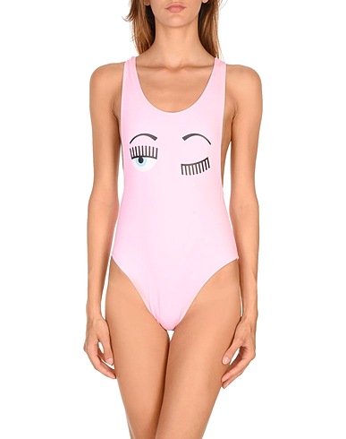 CHIARA FERRAGNI Costume intero Rosa chiaro 80% Poliammide, 20% Elastan