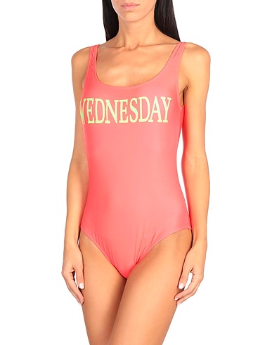 ALBERTA FERRETTI One-piece swimsuits Red 82% Polyester, 18% Elastane