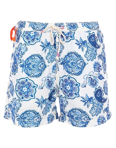 BROOKSFIELD ROYAL BLUE Swim shorts White 100% Polyester
