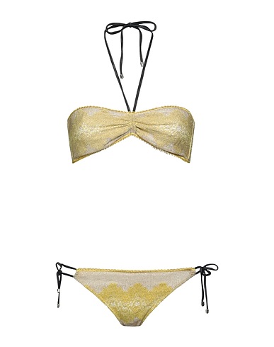 MISSONI 비키니 옐로우 32% 레이온, 30% 폴리에스테르, 20% 나일론, 18% 큐프로