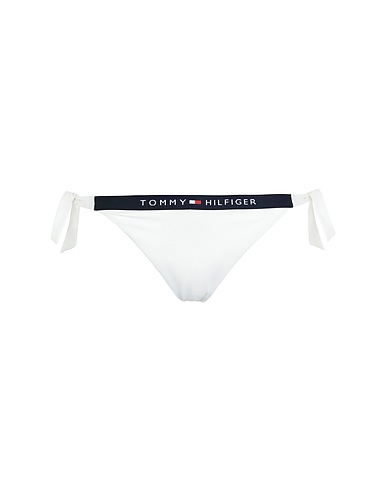 TOMMY HILFIGER Bikini CHEEKY SIDE TIE BIKI
 Bianco 85% Poliestere, 15% Elastan