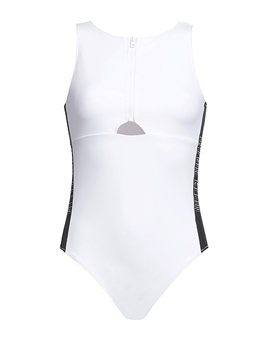 CALVIN KLEIN One-piece swimsuits White 80% Polyamide, 20% Elastane