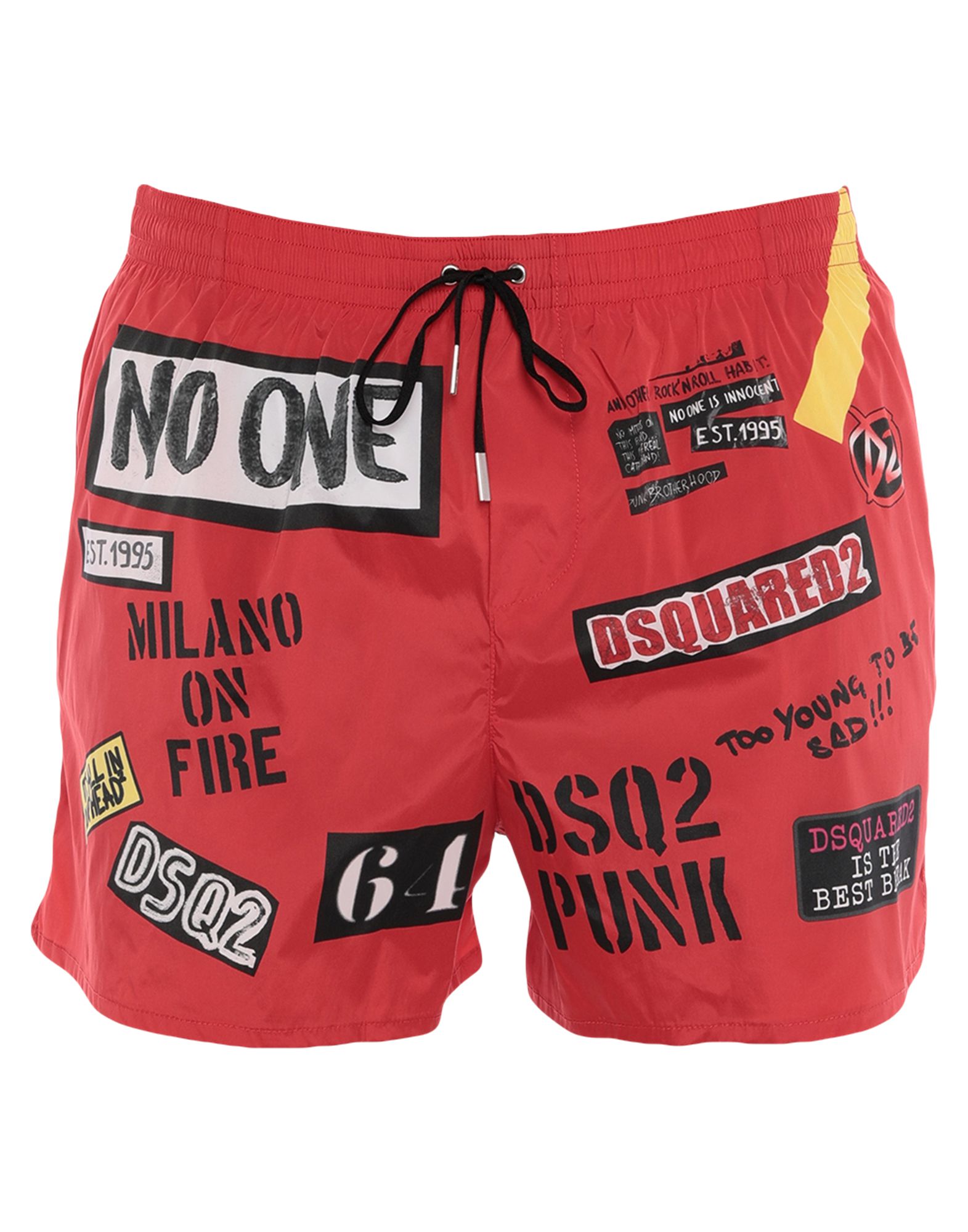 red dsquared swim shorts