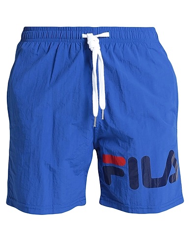FILA Swim shorts Bright blue 100% Cotton