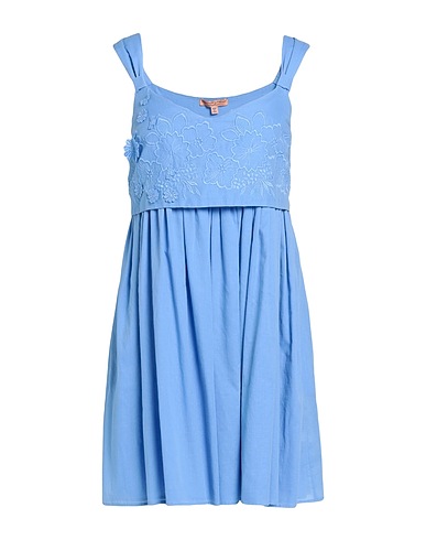 ERMANNO SCERVINO BEACHWEAR Cover-ups Azure 100% Cotton