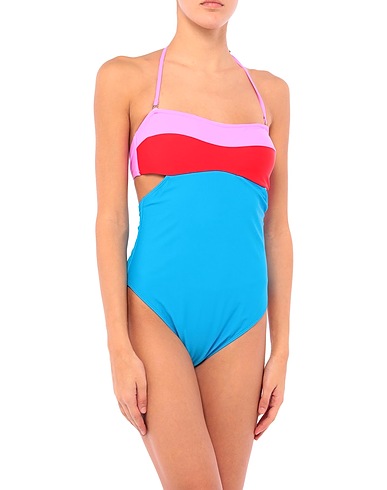 DIANE VON FURSTENBERG Costume intero Azzurro 80% Nylon, 20% Elastan