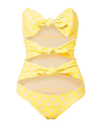 LISA MARIE FERNANDEZ One-piece swimsuits Yellow 85% Nylon, 15% Elastane