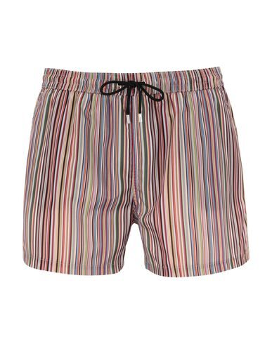 Paul Smith Signature Stripe Swim Shorts In Ocher