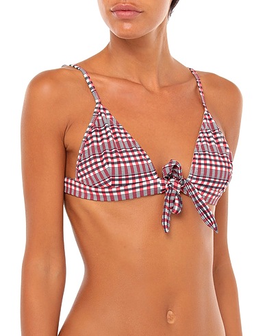 GANNI Bikini Rot 45% Polyester, 44% Polyamid, 11% Elastan