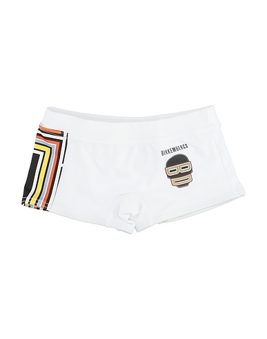 BIKKEMBERGS Swim shorts White 80% Polyamide, 20% Elastane
