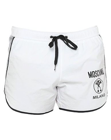 MOSCHINO Swim shorts SWIM White 100% Polyamide, Elastane