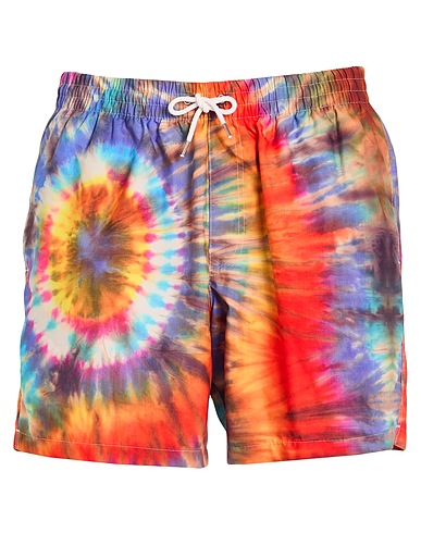 DRIES VAN NOTEN Swim shorts Orange 100% Polyester