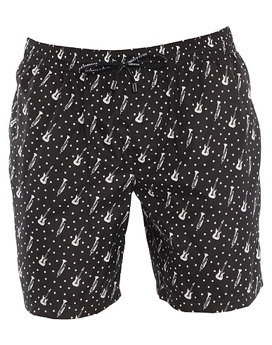DOLCE&GABBANA Swim shorts BEACHWEAR Black 100% Polyester