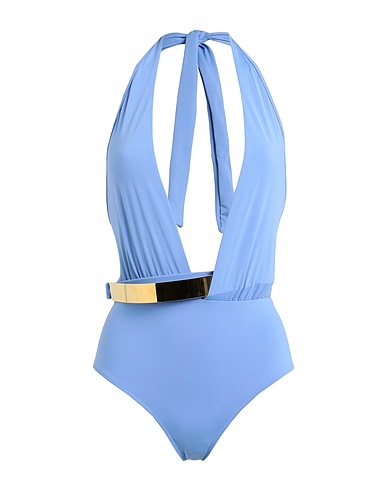MOEVA One-piece swimsuits Light blue 72% Polyamide, 28% Elastane