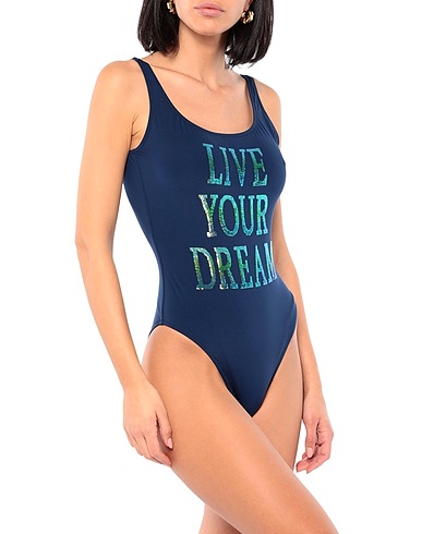 ALBERTA FERRETTI One-piece swimsuits Midnight blue 88% Polyamide, 12% Elastane