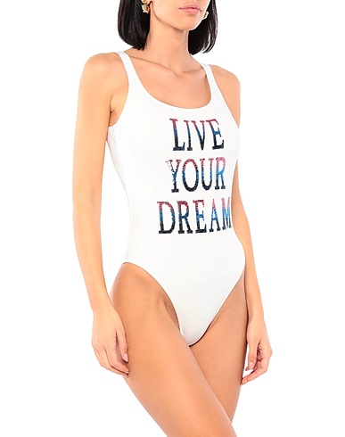 ALBERTA FERRETTI One-piece swimsuits Ivory 88% Polyamide, 12% Elastane