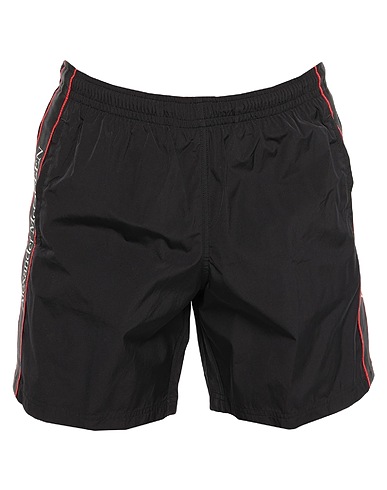 MCQUEEN Swim shorts Black 100% Polyamide, Polyester